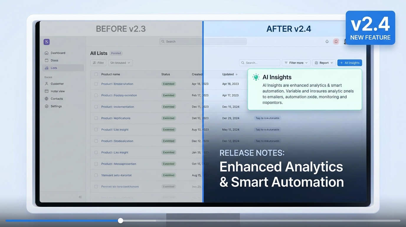 Changelog / Release example