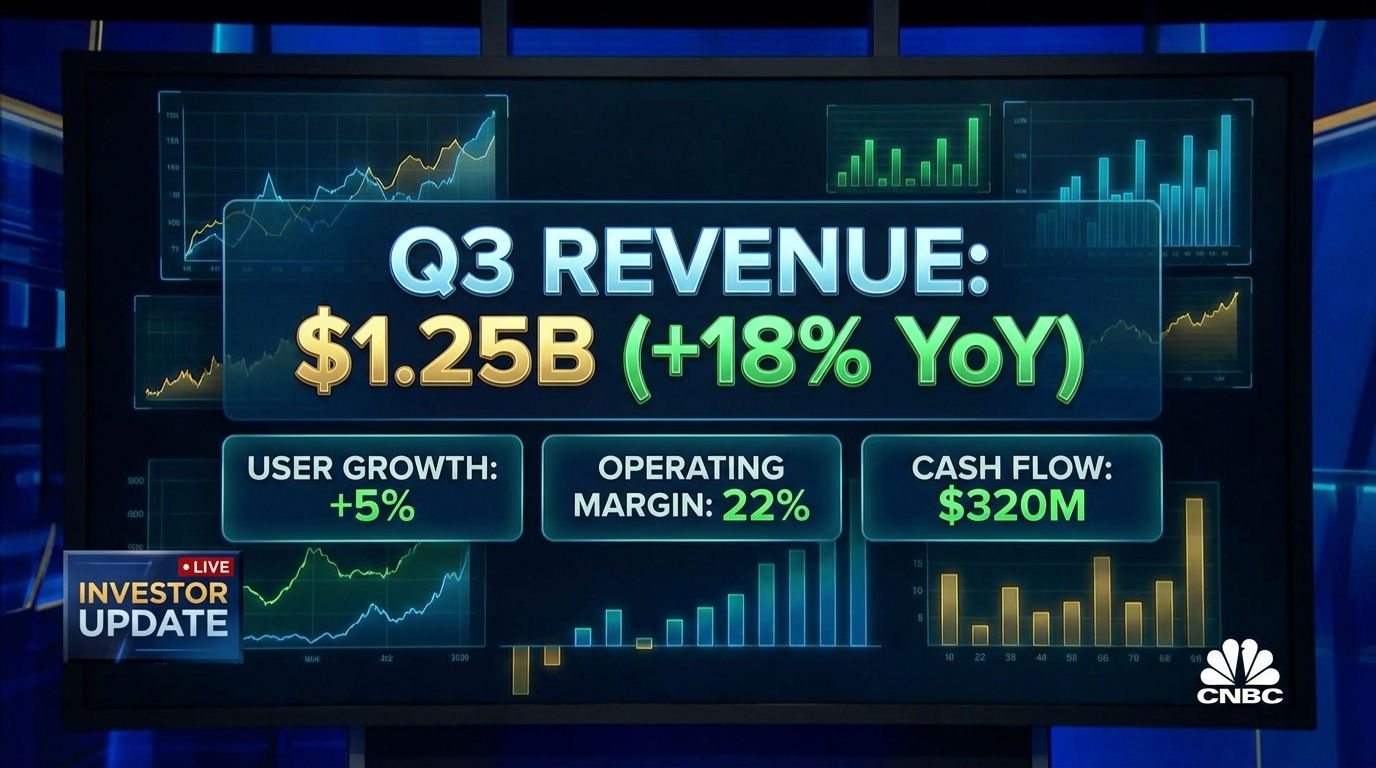 Earnings Update example